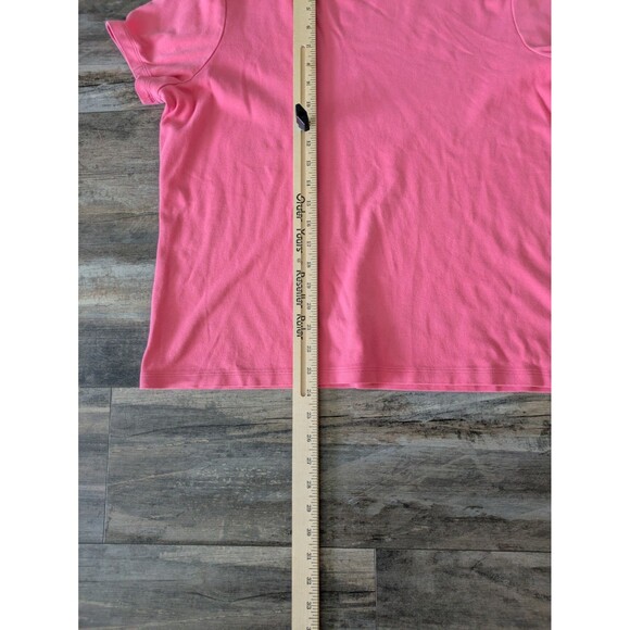 2X L.L.Bean Women's Pima Cotton Crewneck T-Shirts Pink & Green Size XL 207242 - Picture 3 of 11